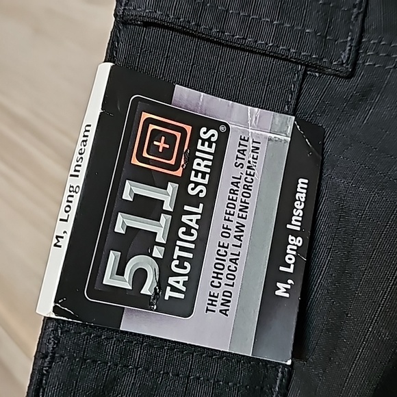 5.11 Tactical Series Black Pants - Medium, Long Inseam - Picture 3 of 5